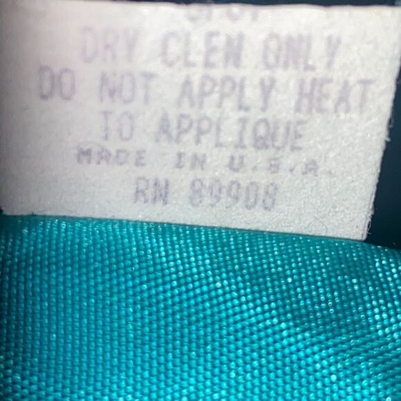 VTG Nah Nah Collection Lace Emerald Sequins Women Blazer Sz 12 Made In USA - Picture 10 of 16